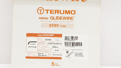 Terumo PA35183A Radifocus Glidewire Stiff Shaft Angled 0.035inch  (x) -Box of 5